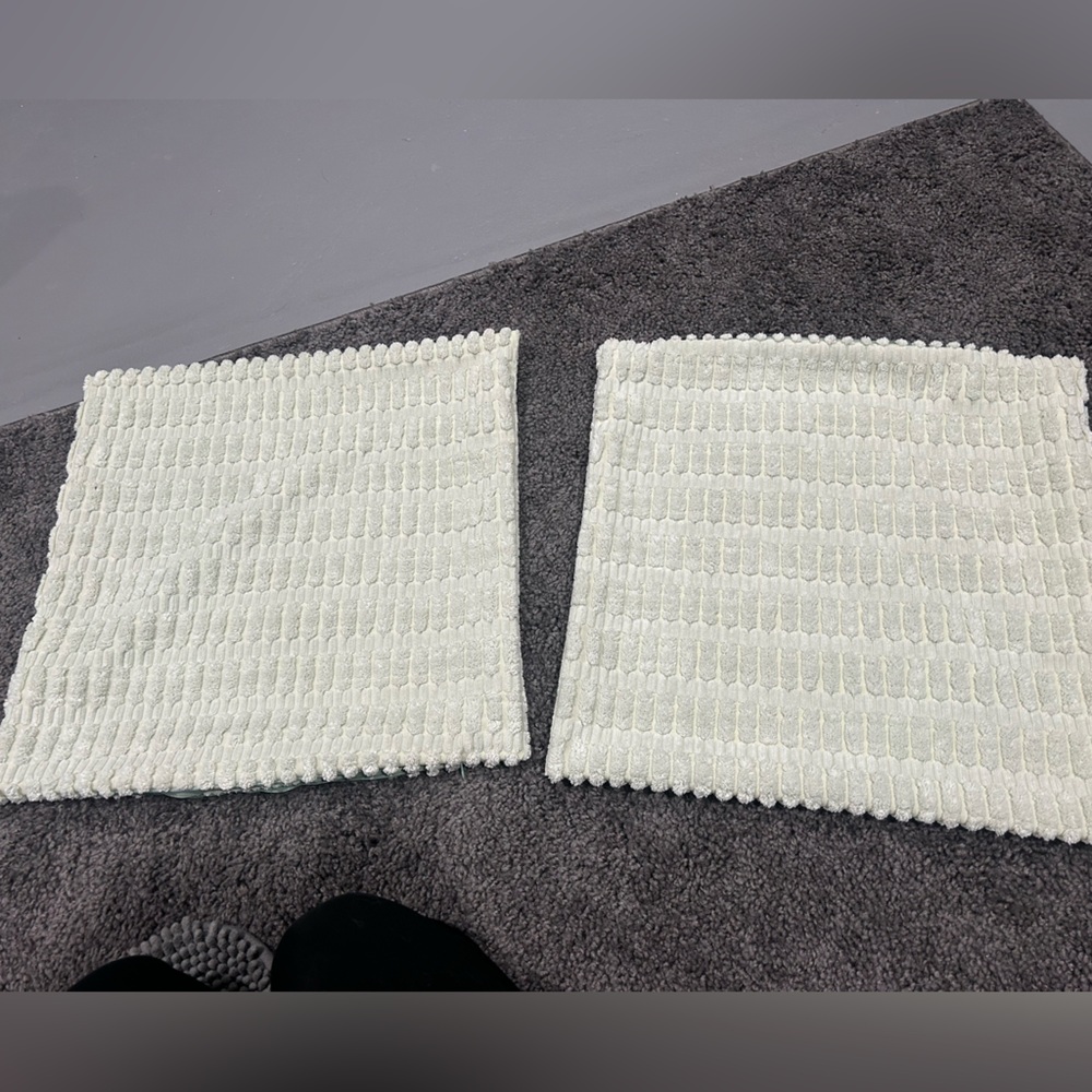 Set of Two Mint Green 18x18 Pillow Covers